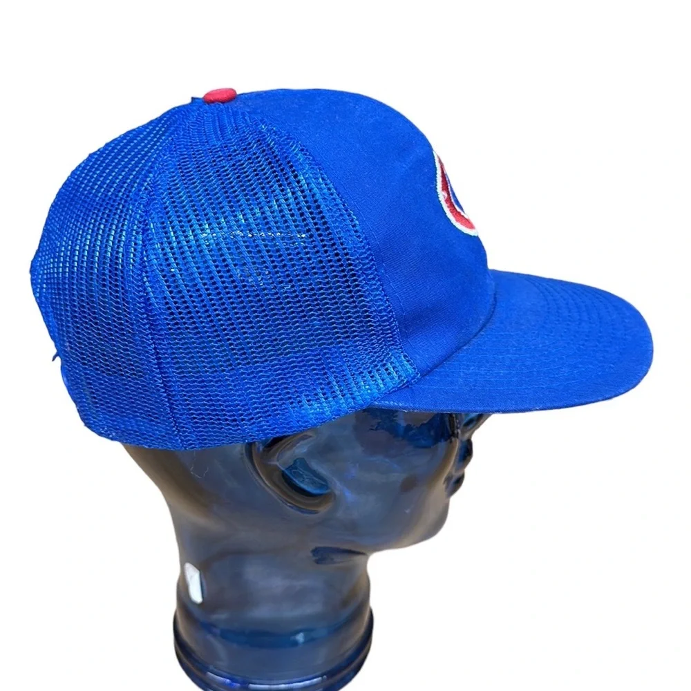 Vintage Twins Enterprise Chicago Cubs Blue Trucker Adjustable SnapBack Cap MLB